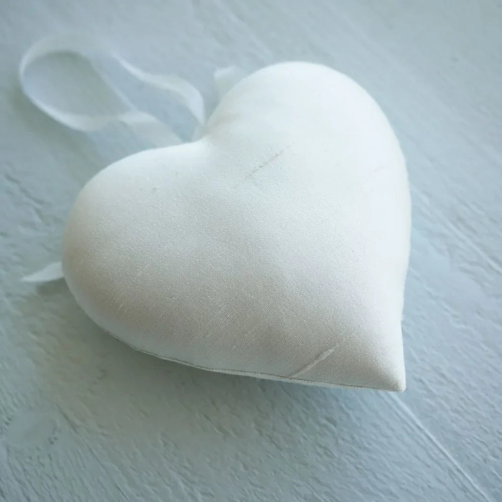 12th Silk Anniversary Gift Heart and Trio of Bowls