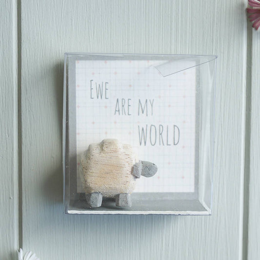 Ewe are my world - tiny figurine keepsake