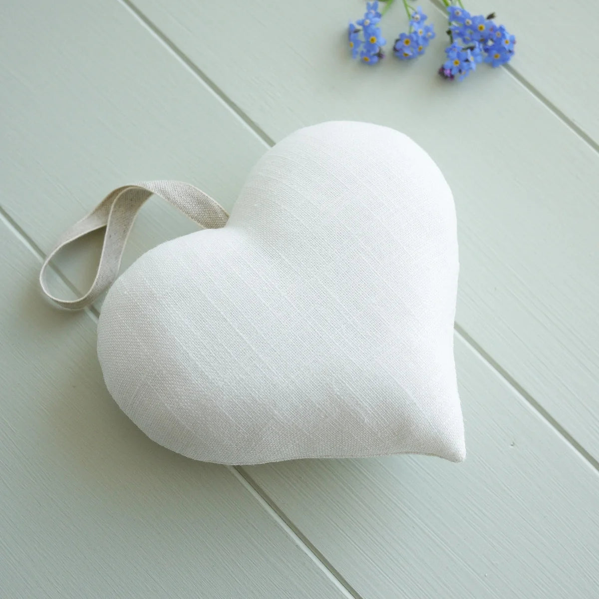 Forget Me Not Themed Embroidered Heart Gift