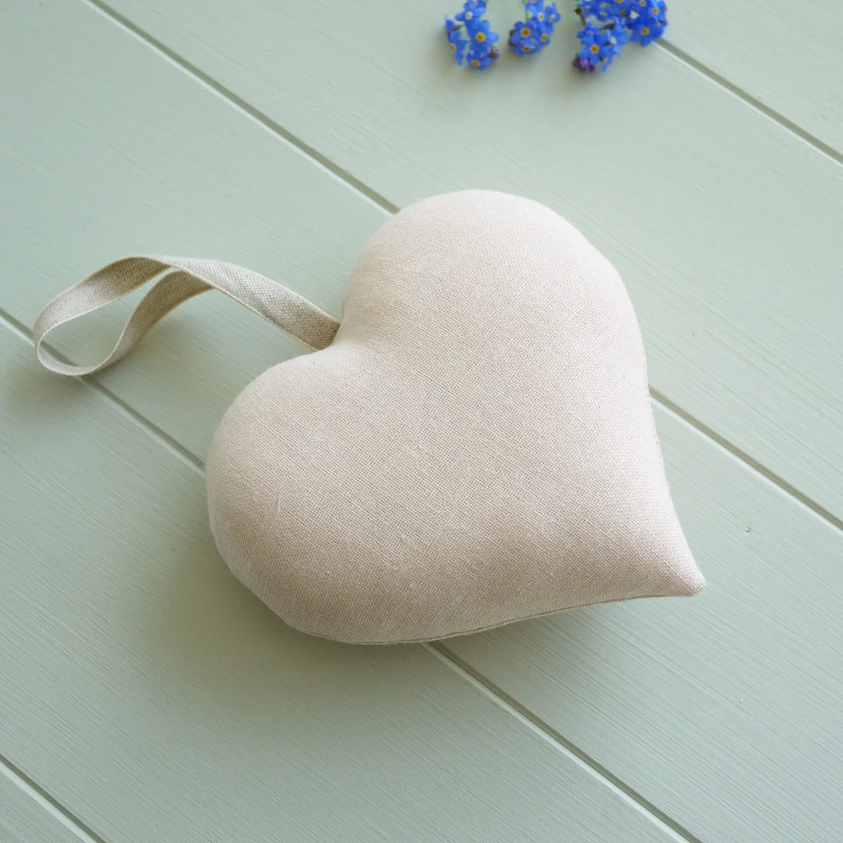 Forget Me Not Themed Embroidered Heart