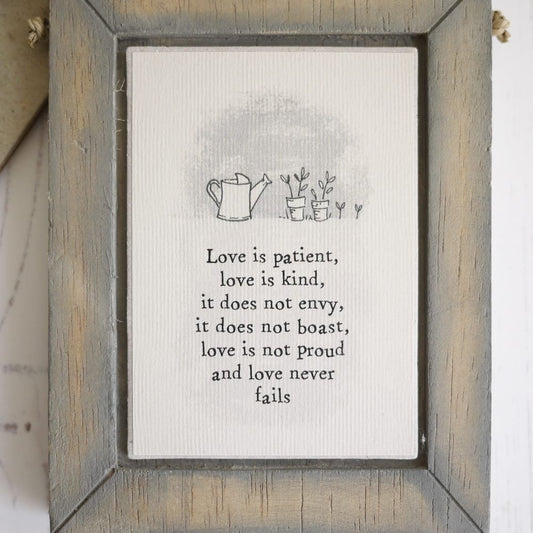 ’Love is...’ Framed Picture Gift