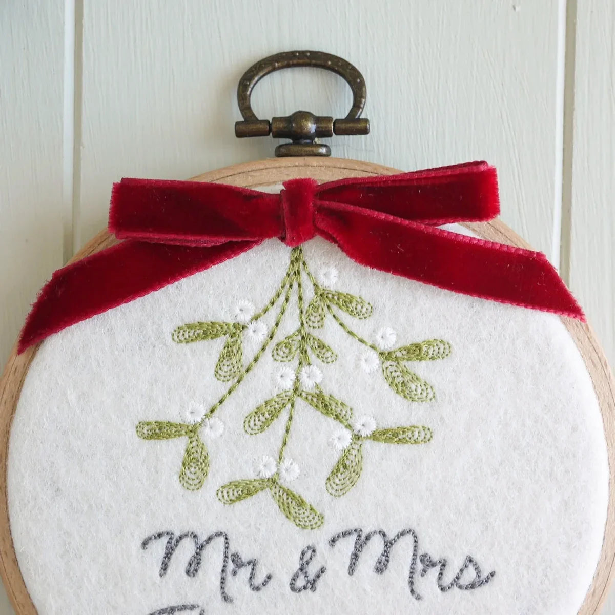 Our First Christmas as Mr and Mrs Mistletoe Ornament
