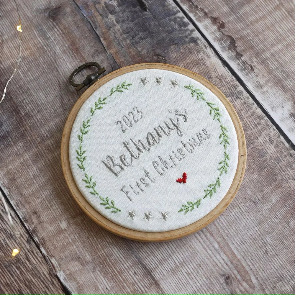 1st Christmas Personalised Tree Decoration