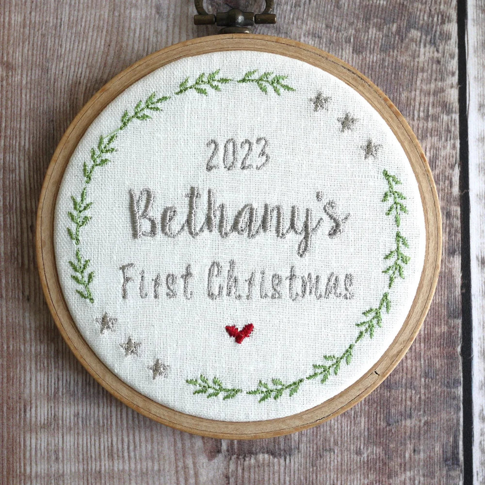 1st Christmas Personalised Tree Decoration