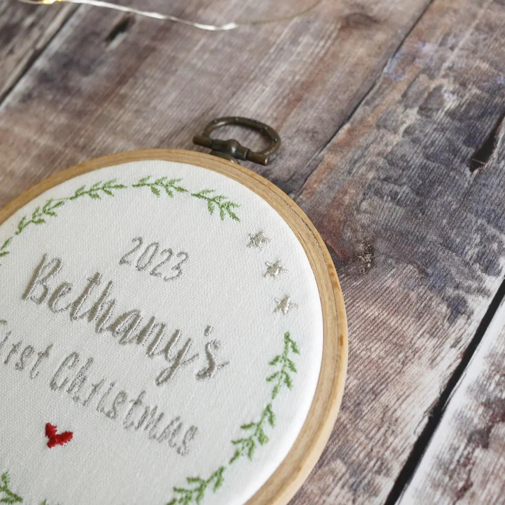 1st Christmas Personalised Tree Decoration