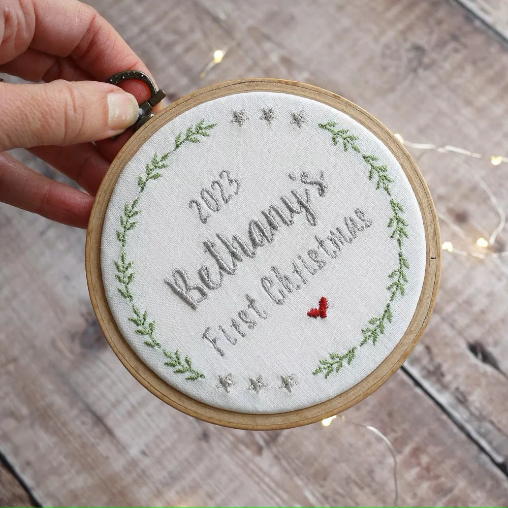 1st Christmas Personalised Tree Decoration