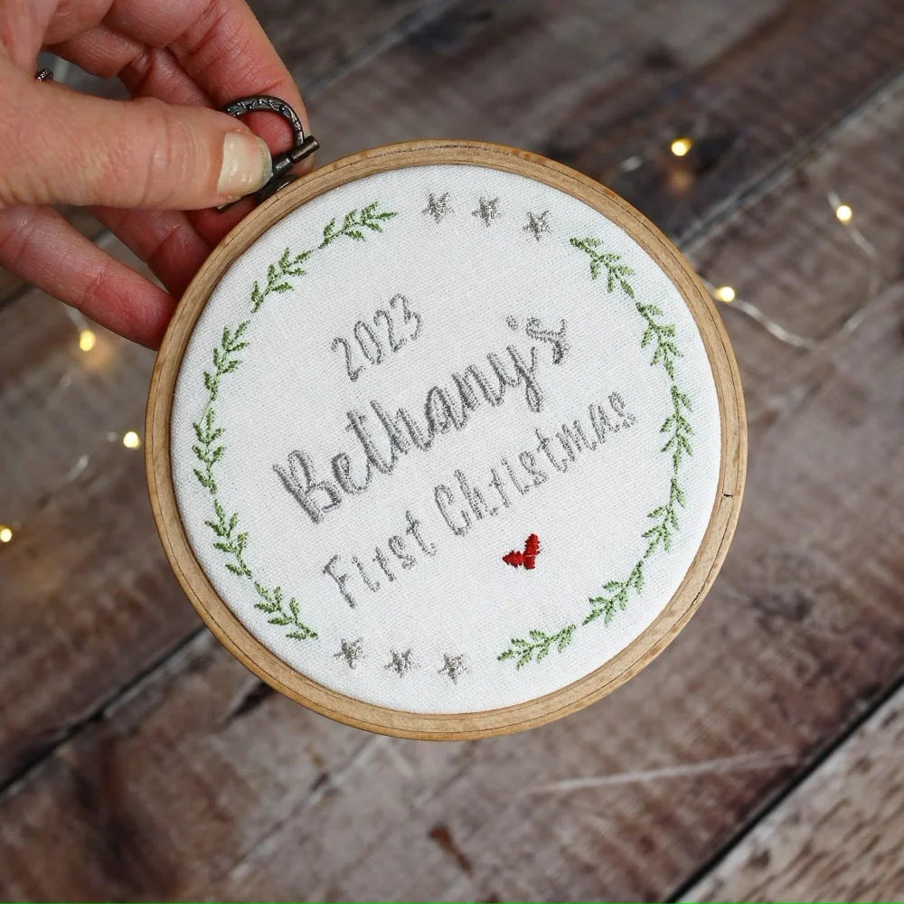1st Christmas Personalised Tree Decoration