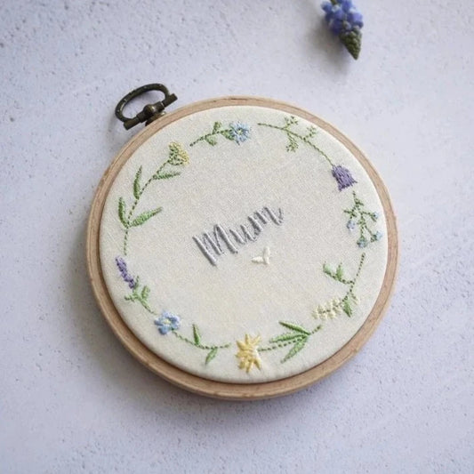 Mothers Day Gift Embroidered Hoop