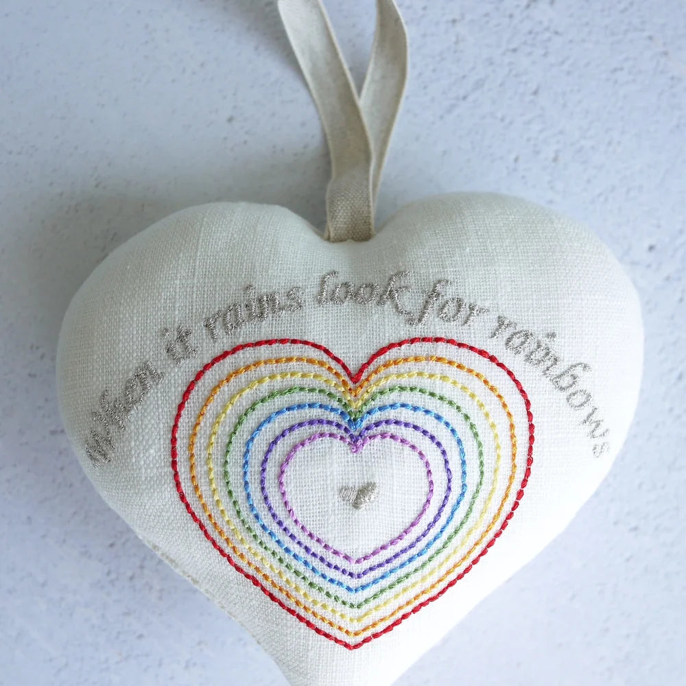 Personalised Rainbow Gift Heart