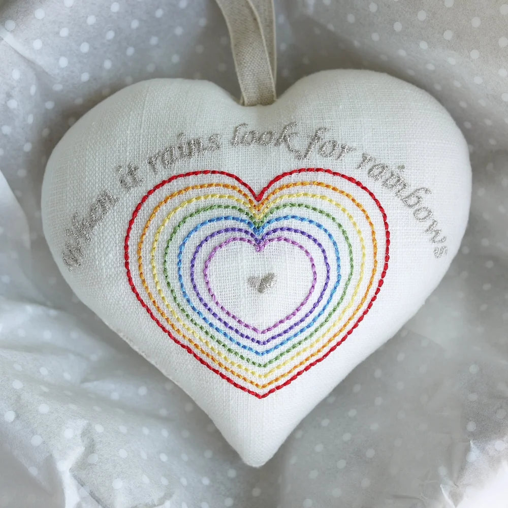 Personalised Rainbow Gift Heart