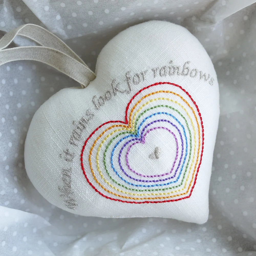Personalised Rainbow Gift Heart