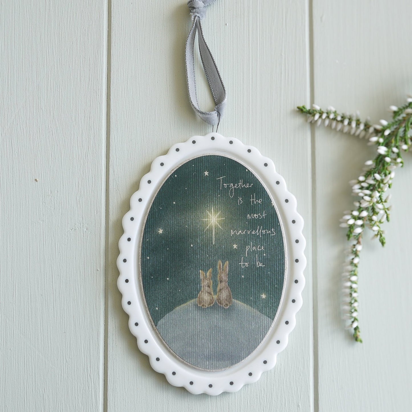 Scallop Edge Oval frame - Together is the most marvellous place