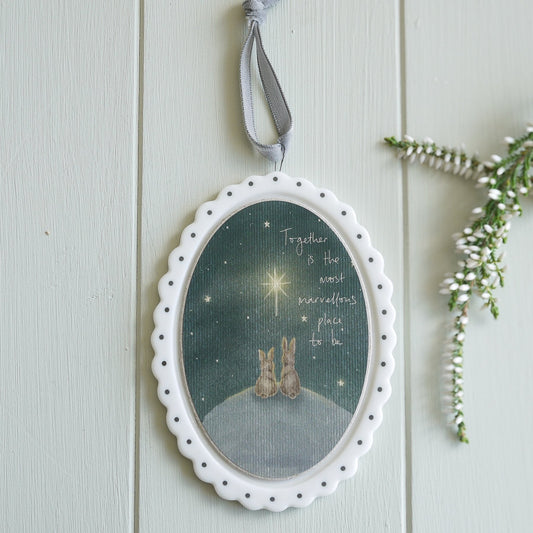 Scallop Edge Oval frame - Together is the most marvellous place