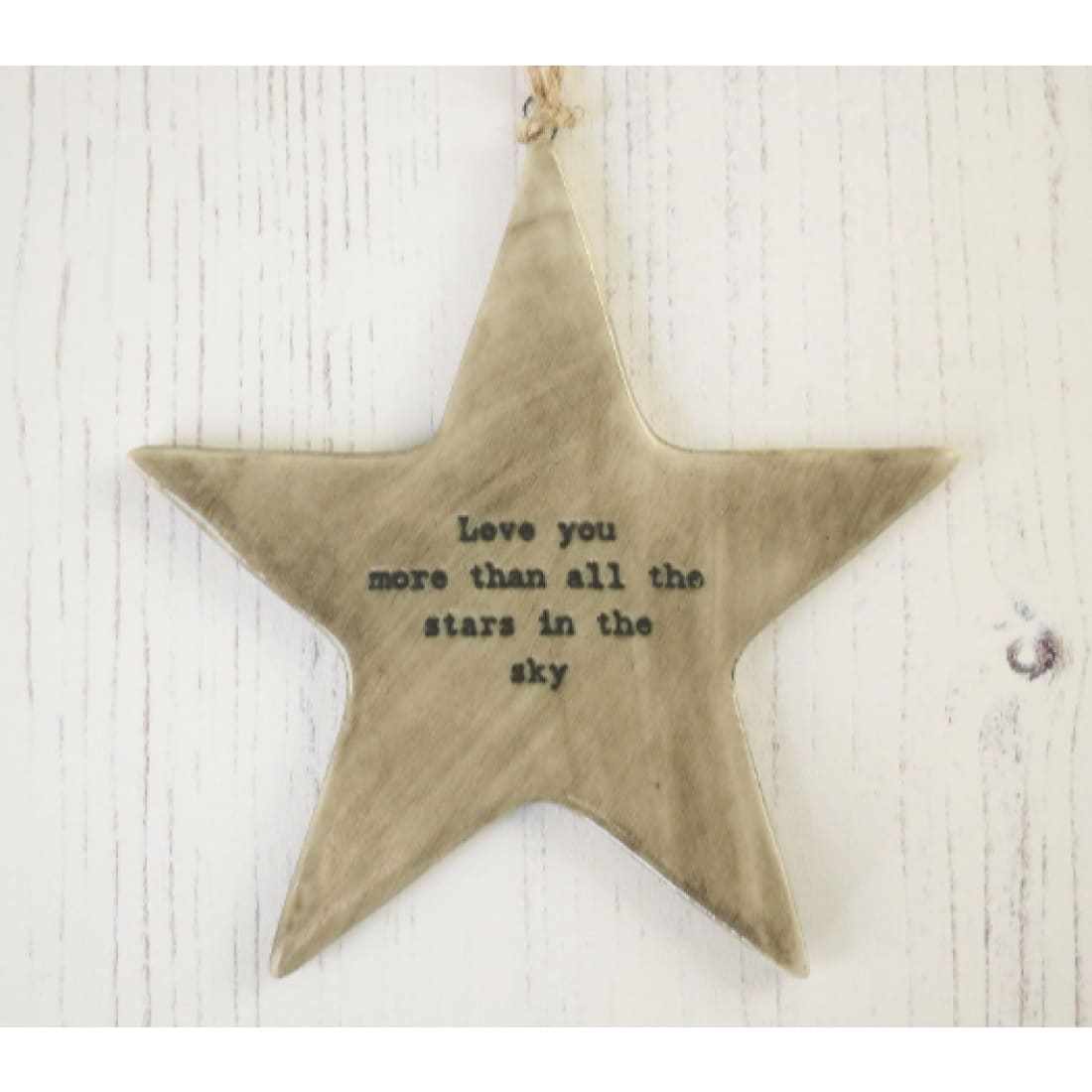 12th Anniversary Silk Gift Heart and Star