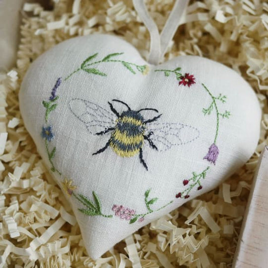 Embroidered Bee & Wildflower Gift Set