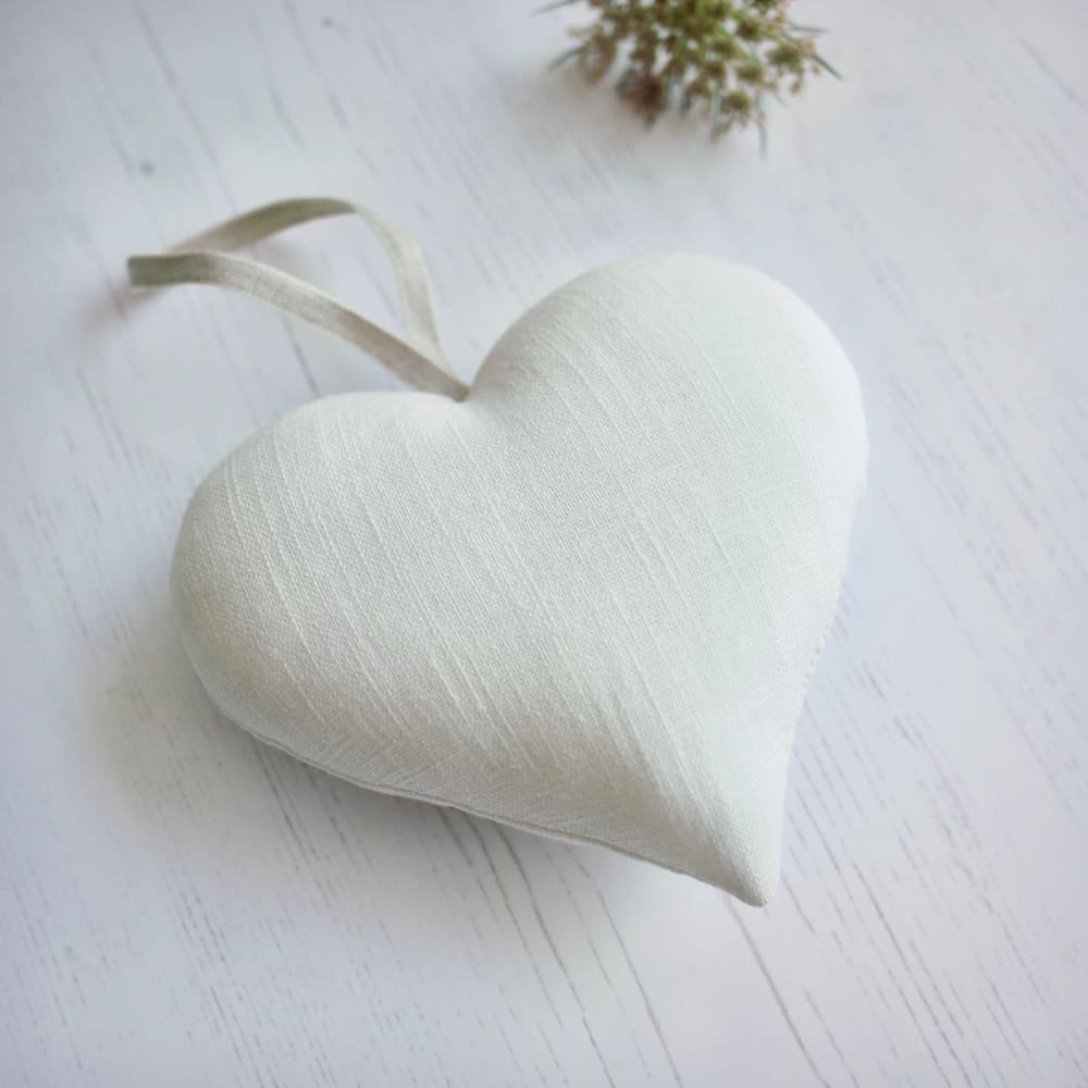 Wildflower & Bee Embroidered Heart Gift