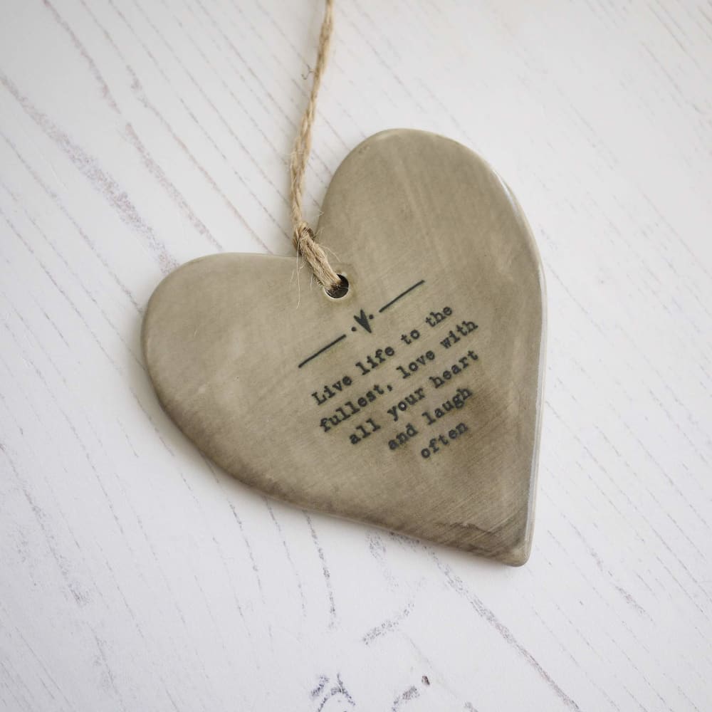 Live life to the fullest... Porcelain Gift Decoration