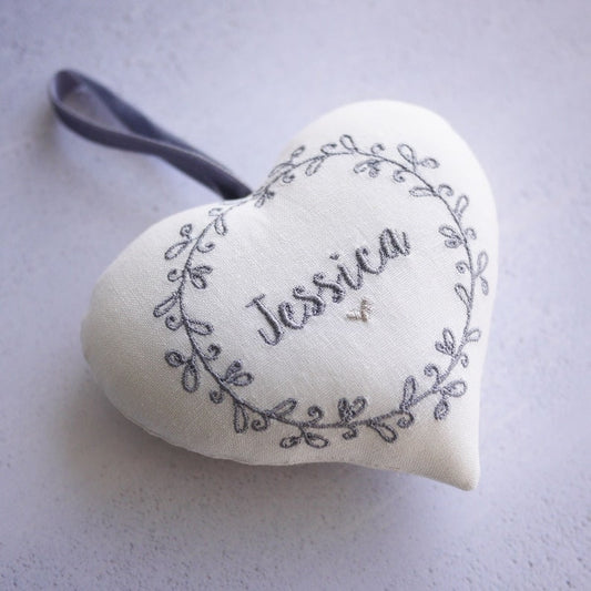 Personalised Embroidered Heart Gift for Friends