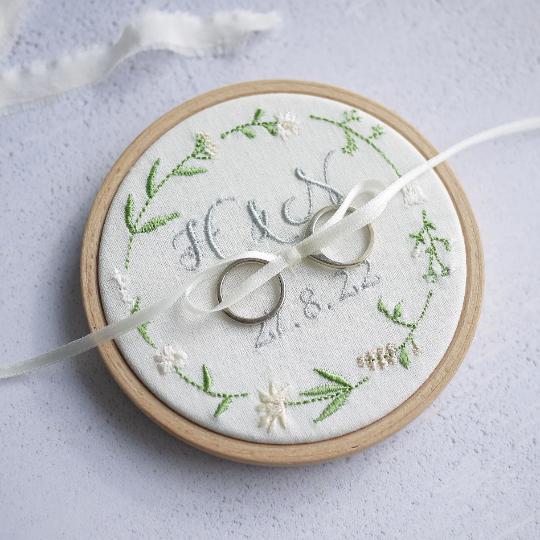 Personalised Wedding Ring Pillows and Holders