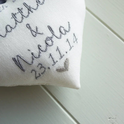 10th Wedding Anniversary Personalised Heart with Porcelain Keepsake