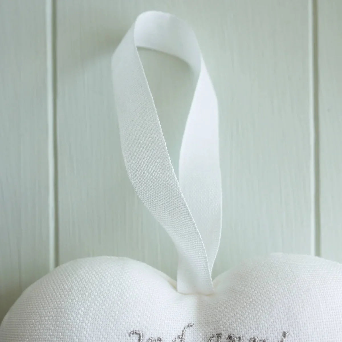 2nd Cotton Wedding Anniversary Gift - Personalised embroidered Heart