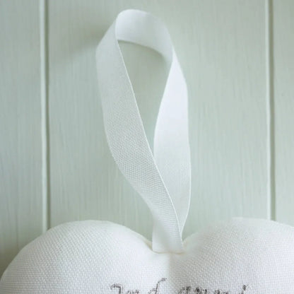 2nd Cotton Wedding Anniversary Gift - Personalised embroidered Heart