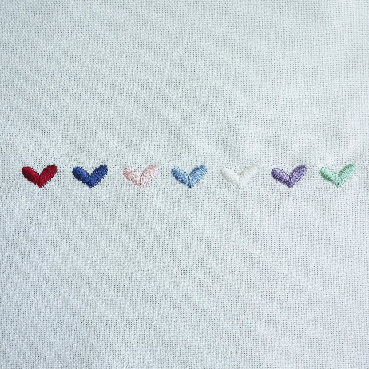 4th Anniversary Embroidered Linen Heart with Porcelain Star