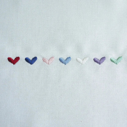 4th Linen Anniversary Personalised Embroidered Heart and Bowl set