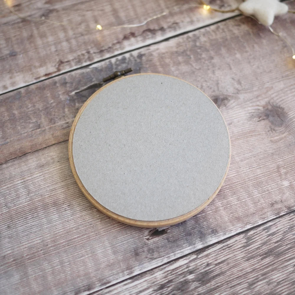 7th Wedding Anniversary Gift - Personalised Wool Embroidered Hoop