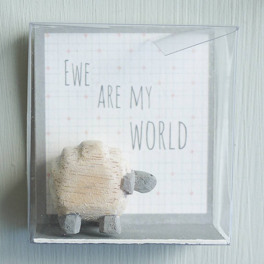 Ewe are my world - tiny figurine keepsake
