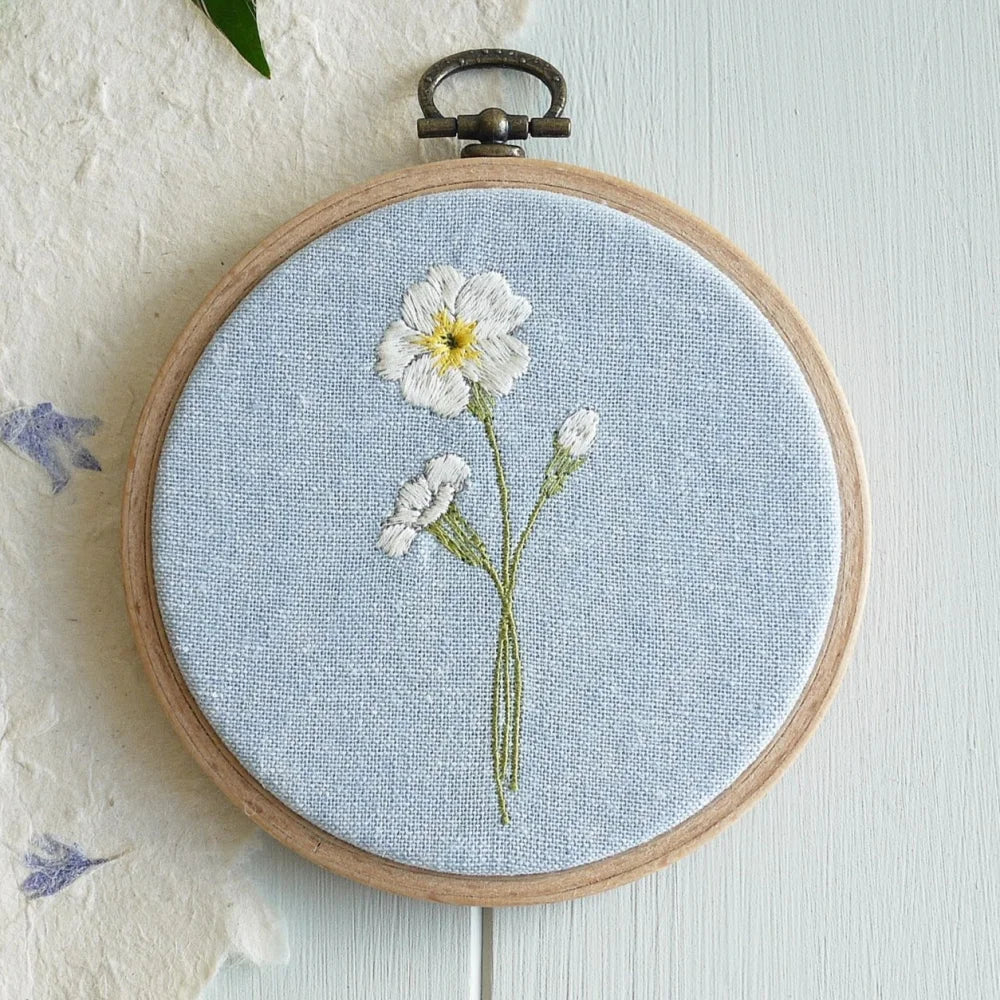 February Birth Flower Gift Embroidered Primrose Plaque Decoration Birthday Gifts