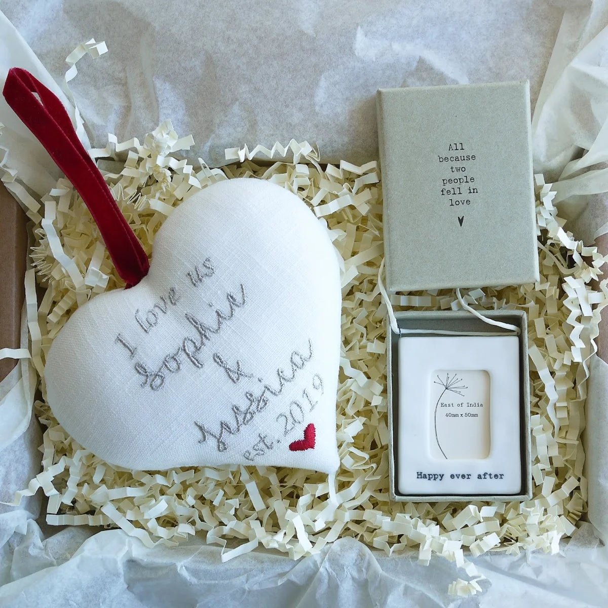 I Love Us - Gift Heart with Tiny Photo Frame