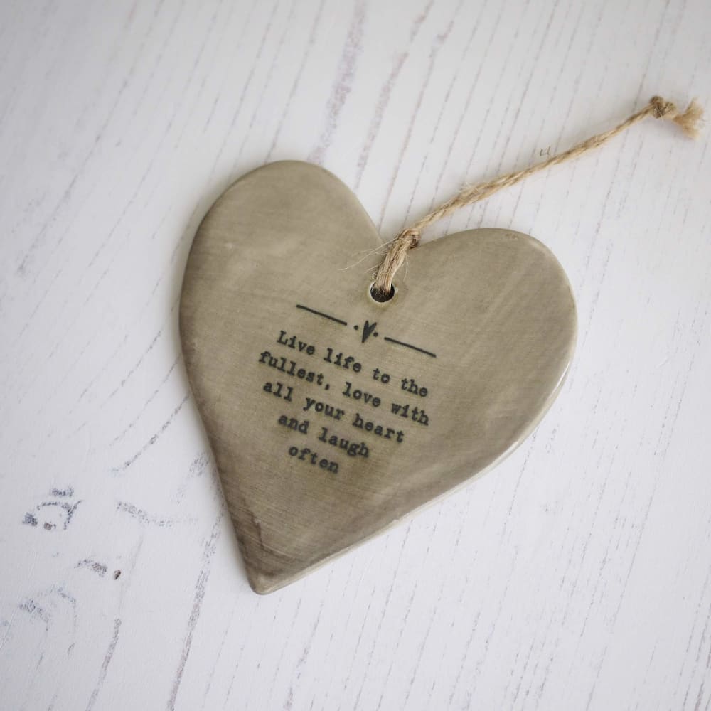 Live life to the fullest... Porcelain Gift Decoration