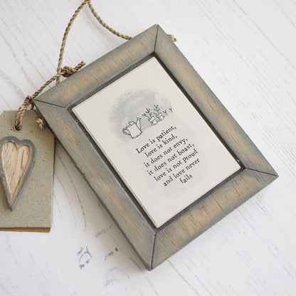 ’Love is...’ Framed Picture Gift