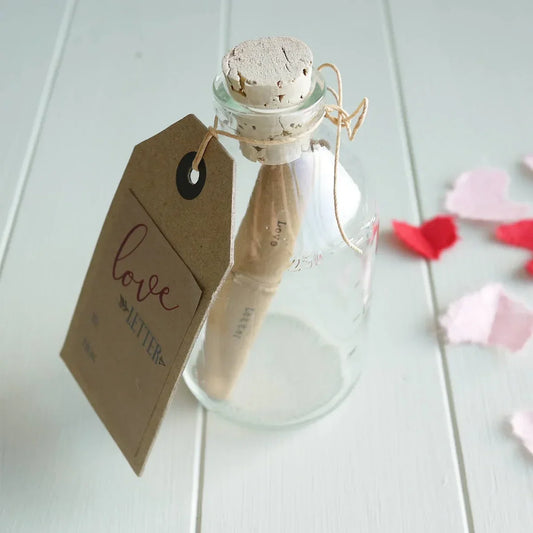 Love Letter in a Bottle Gift