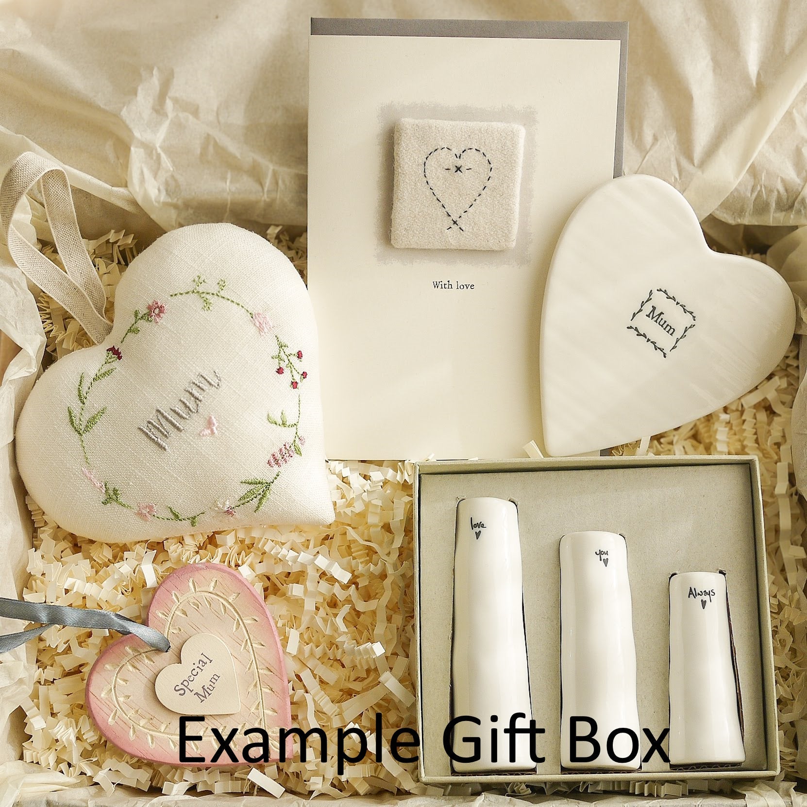Mothers Day Personalised Heart Gift Box - Build Your Own Gift Box Bundle