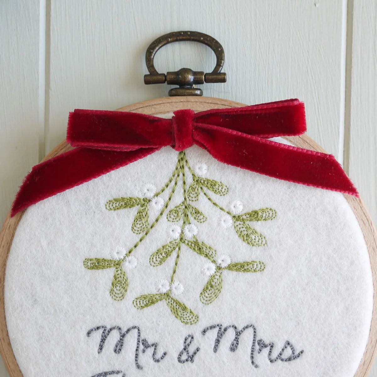 Our First Christmas as Mr and Mrs Mistletoe Ornament