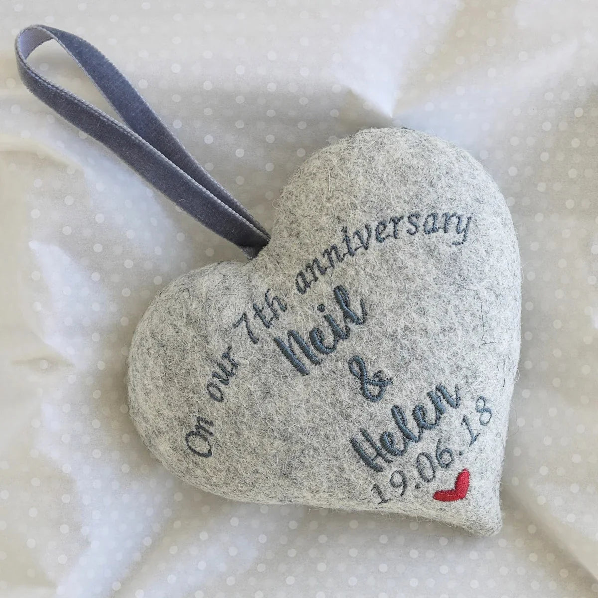 Personalised 7th Wool Anniversary Gift