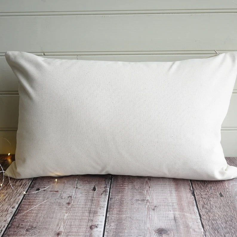Personalised Christmas Cushion Embroidered with Mistletoe and Couples Names