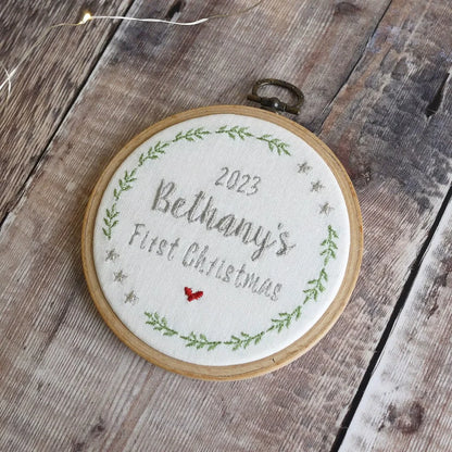 Personalised First Christmas Ornament Personalised Christmas stockings and decorations