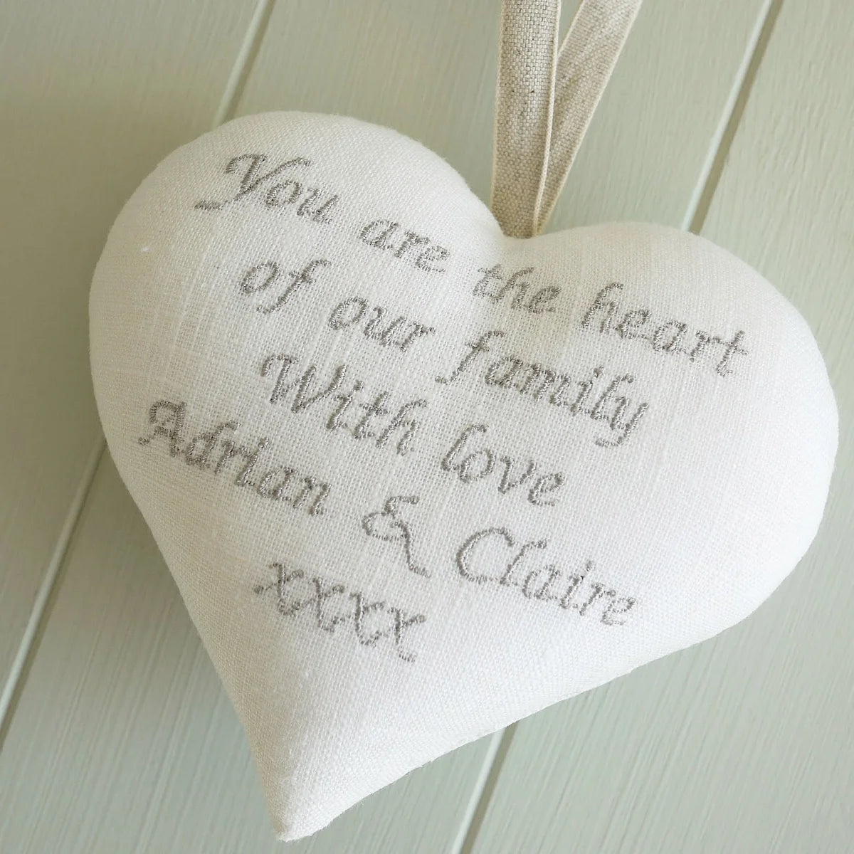 Personalised Embroidered Heart Gift for Mom