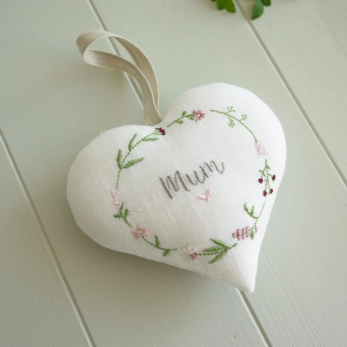 Personalised Embroidered Heart Gift for Mom