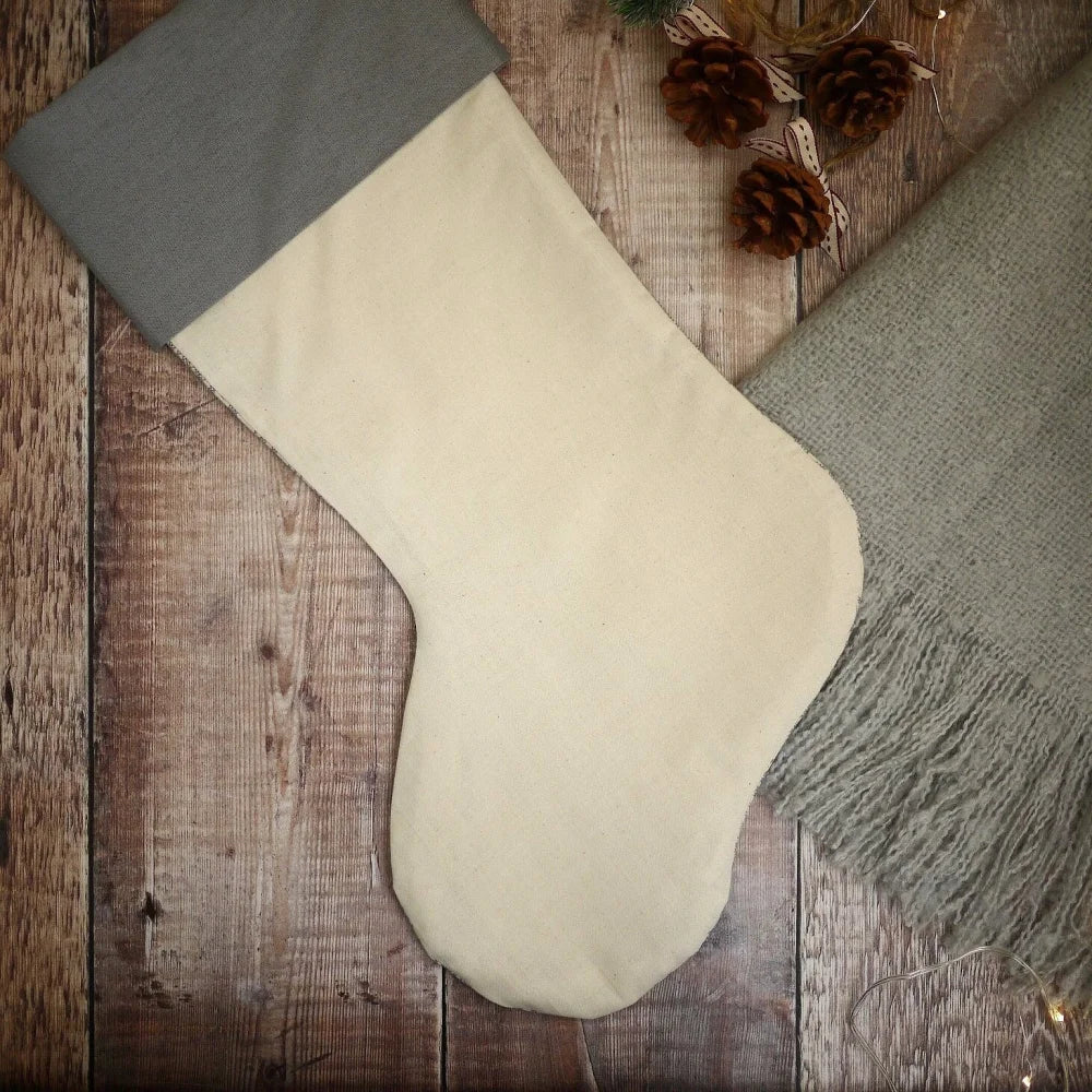 Personalised Stocking Grey Scandi