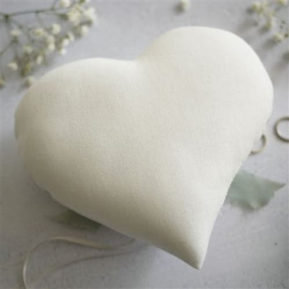 Personalised Heart Shaped Wedding Ring Pillow