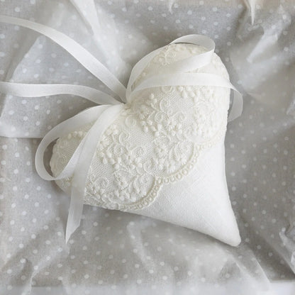 Personalised Lace Anniversary Gift Heart