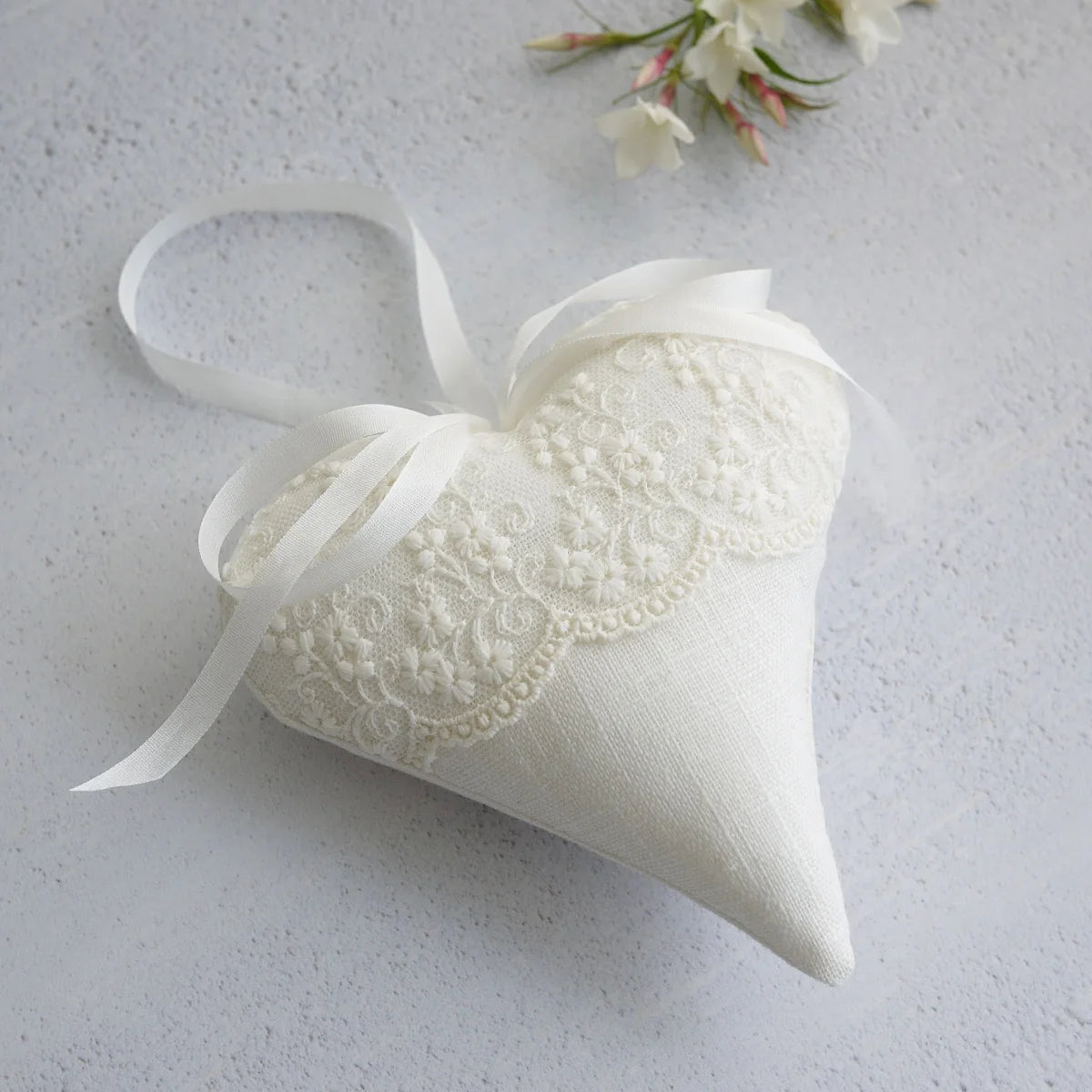 Personalised Lace Anniversary Gift Heart