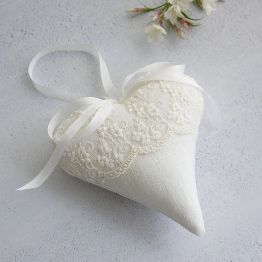Personalised Lace Anniversary Gift Heart