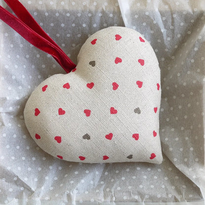 Personalised Linen Heart Gift