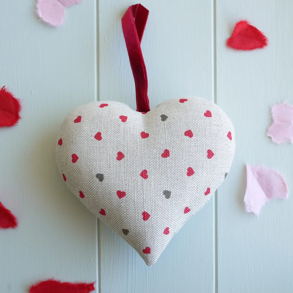 Personalised Linen Heart Gift