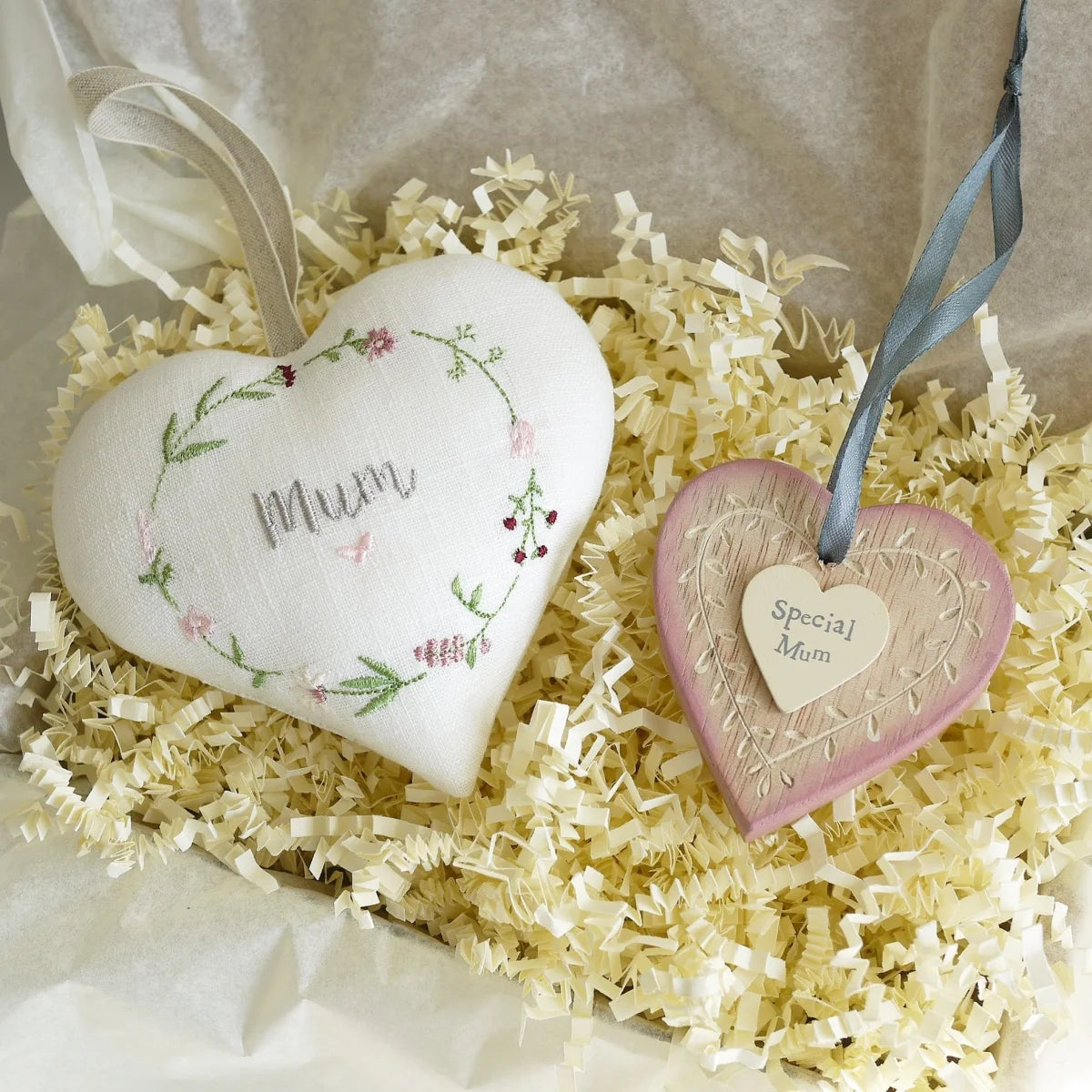 Personalised Mothers Day Gift Heart Set